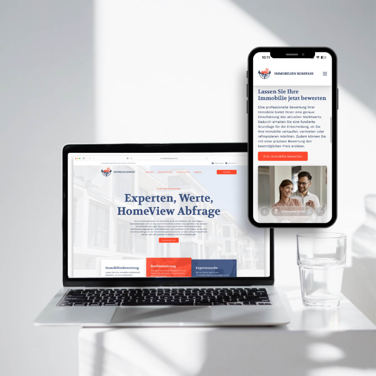 Website AirView GmbH Immobilien – erstellt von Annika Kühn